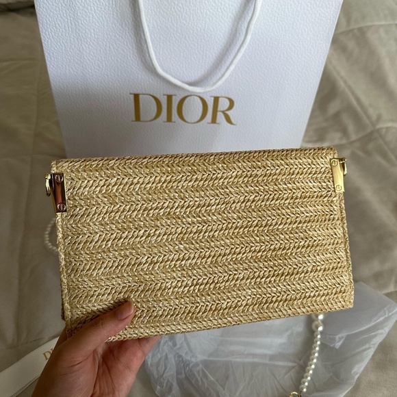 Dior Straw Crossbody bag❤️New, authentic! - Picture 4 of 10